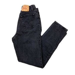 Vtg Levi's 501 Retro High Waist Black Denim Jeans